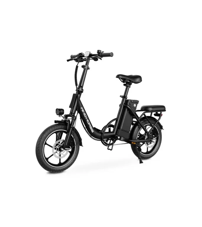 WINDHORSE W2B Folding Electric Bike with 350W High Speed Motor 40 KM/H Speed, 35 KM Range, Dual Disk Brakes, Carbon Alloy Frame and 16 Inches Tires