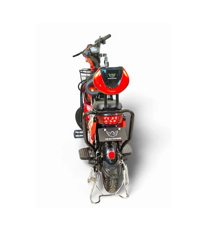 WINDHORSE M1 Electric Delivery Bike 400W Motor, 55KM/H Max Speed, Dual Seat, 14 Inches Tires, Front Grocery Basket, Remote Lock