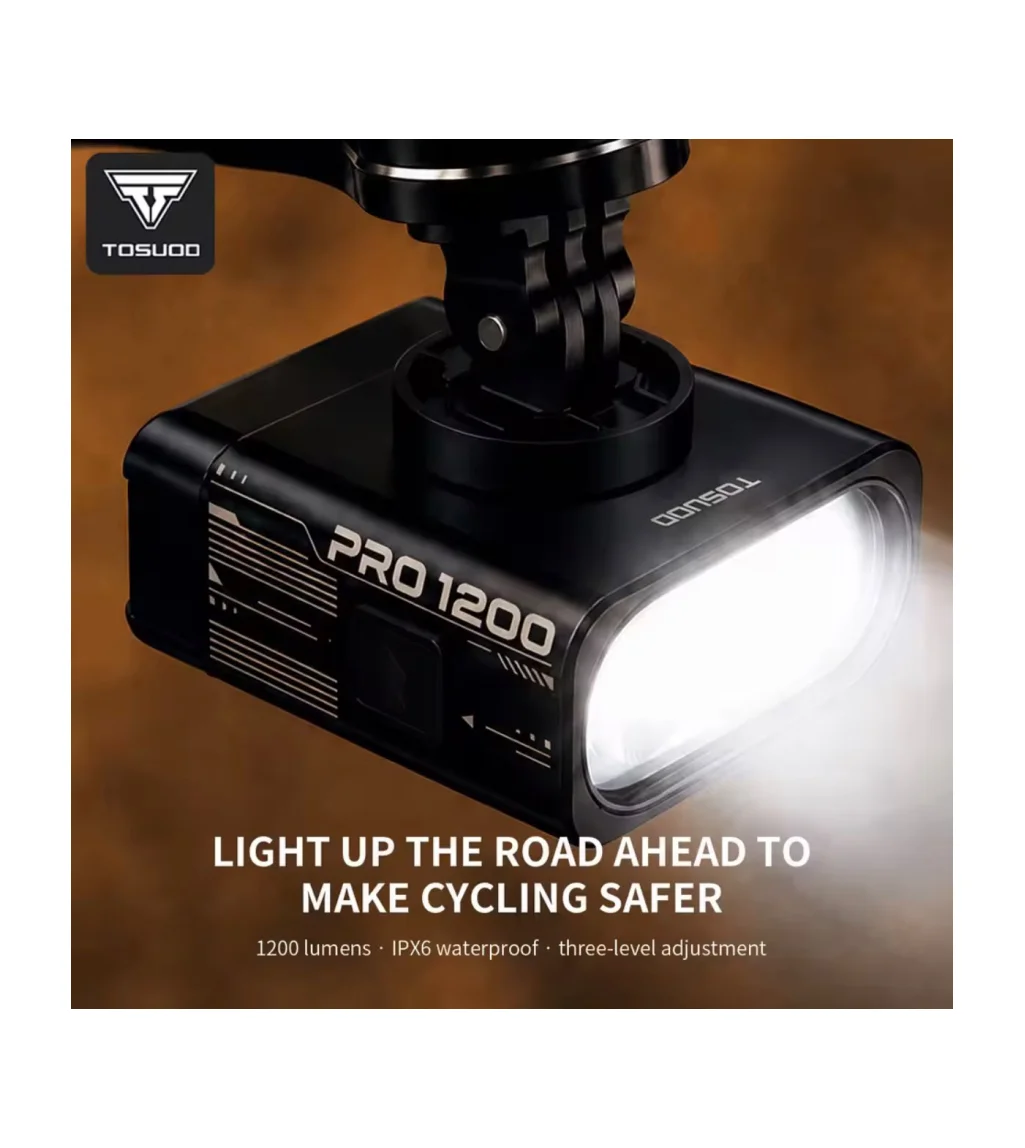 1100 Bike Light Cut-off Line Beam Bicycle 1200 Lumens 4000mAh image