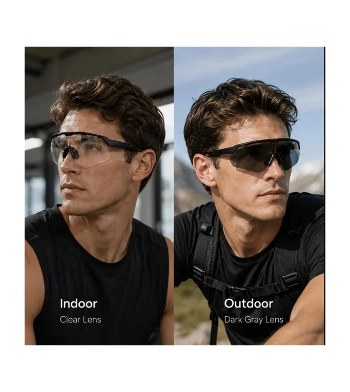 EYEGLASSES NO LOGO BLACK PHOTOCHROMIC