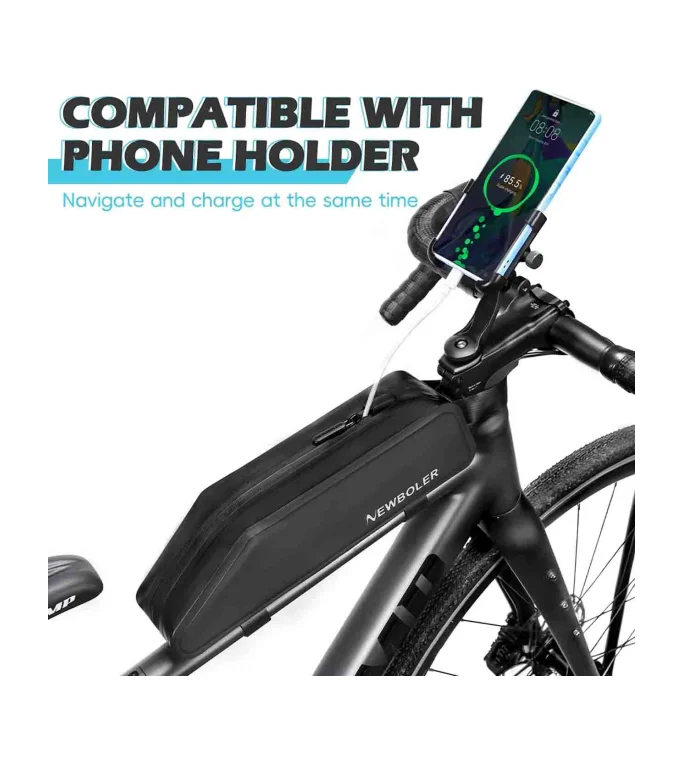 NEWBOLER 2.5L Bike Frame Front Tube Bag