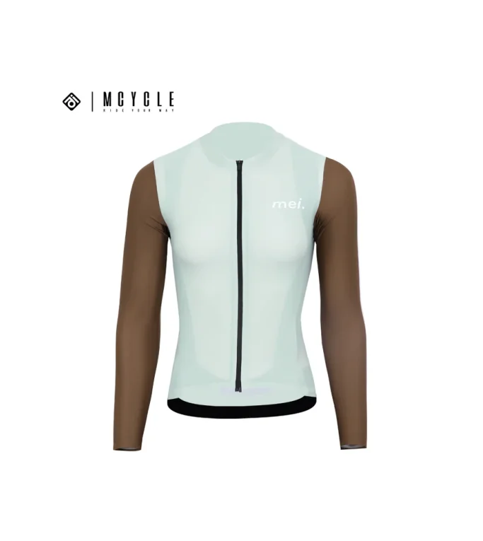 Mcycle Woman Contrast Sold Color Long Sleeve Cycling Jersey MY249W