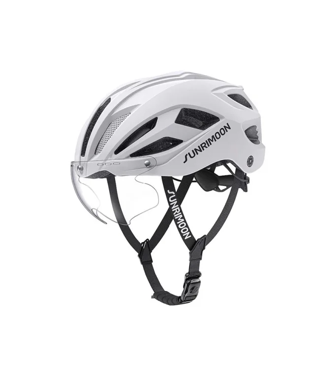 Sunrimoon Cycling Helmet with Photochromic Sunglasses and 3D Grid S79