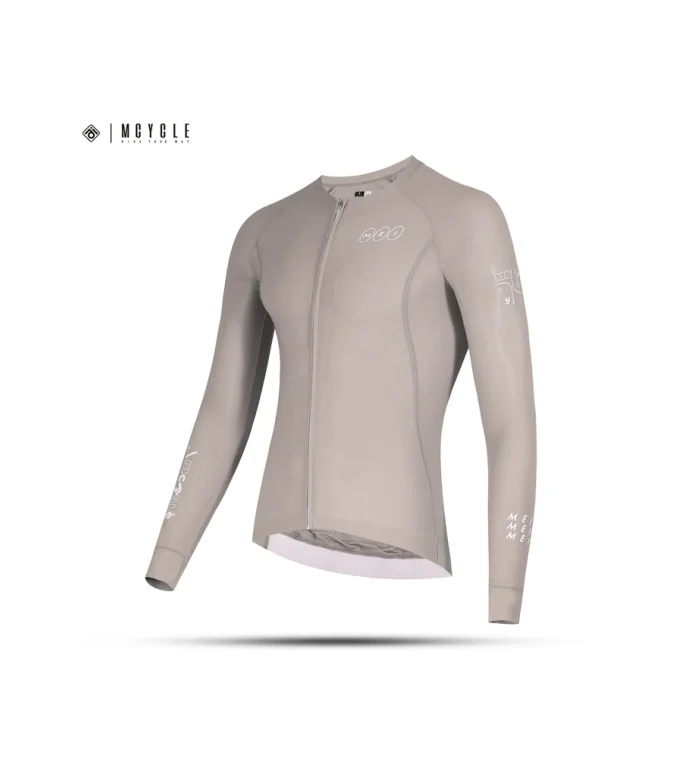 Mcycle Solid Color Men Long Sleeve Cycling Jersey Anti UV 50+ MY356