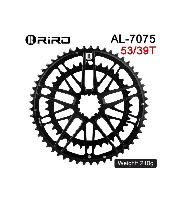 RIRO CHAINRING 2 SPEED MS 53-39T AL7075-T Y03-G