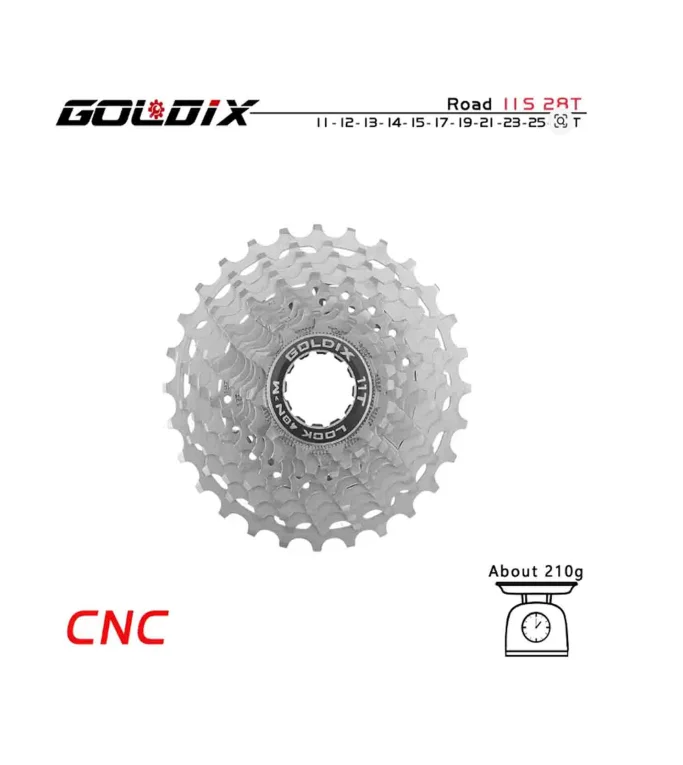 GOLDIX Ultralight CNC Road Bike Cassette 12s 11/28