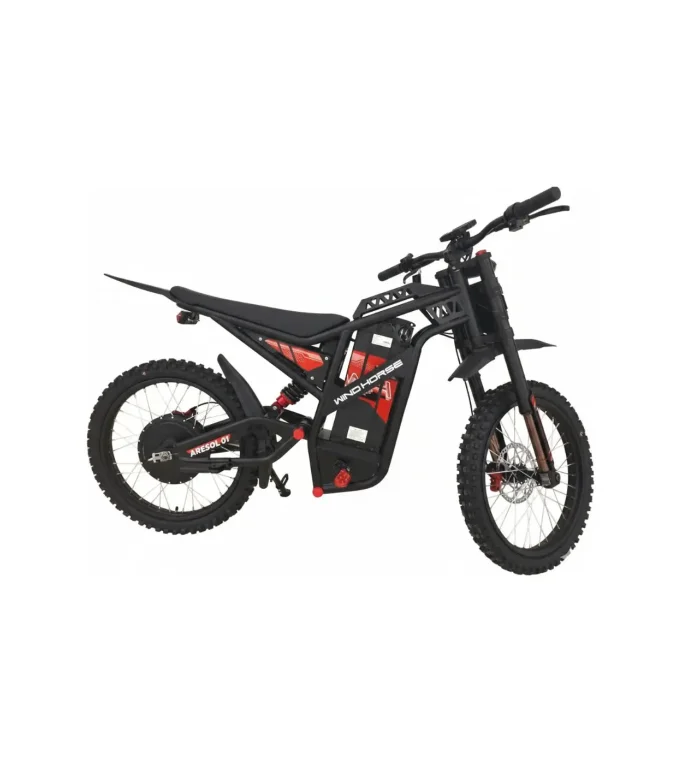 Y1 Electric Dirt Bike 3000W, 70KM/H Speed, 60V 35Ah Removable Battery, 70KM Range, Carbon Alloy Frame, 19x3 Inches Off-Road Tires, Dual Suspension