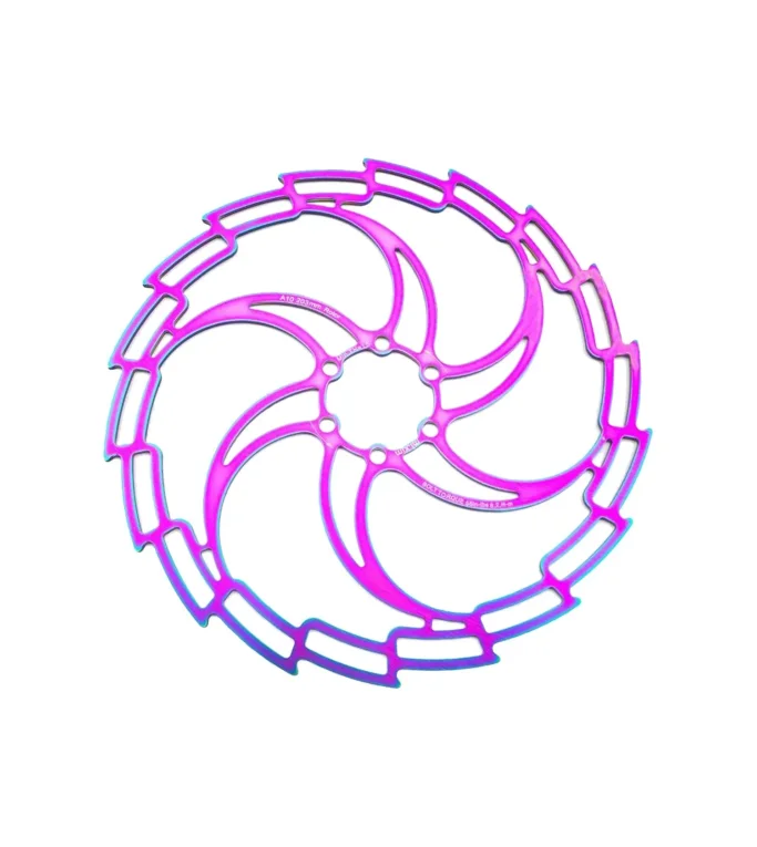 IIIPRO BICYCLE DISC BRAKE ROTOR 203mm A10 HOLOGRAPHIC COLOR